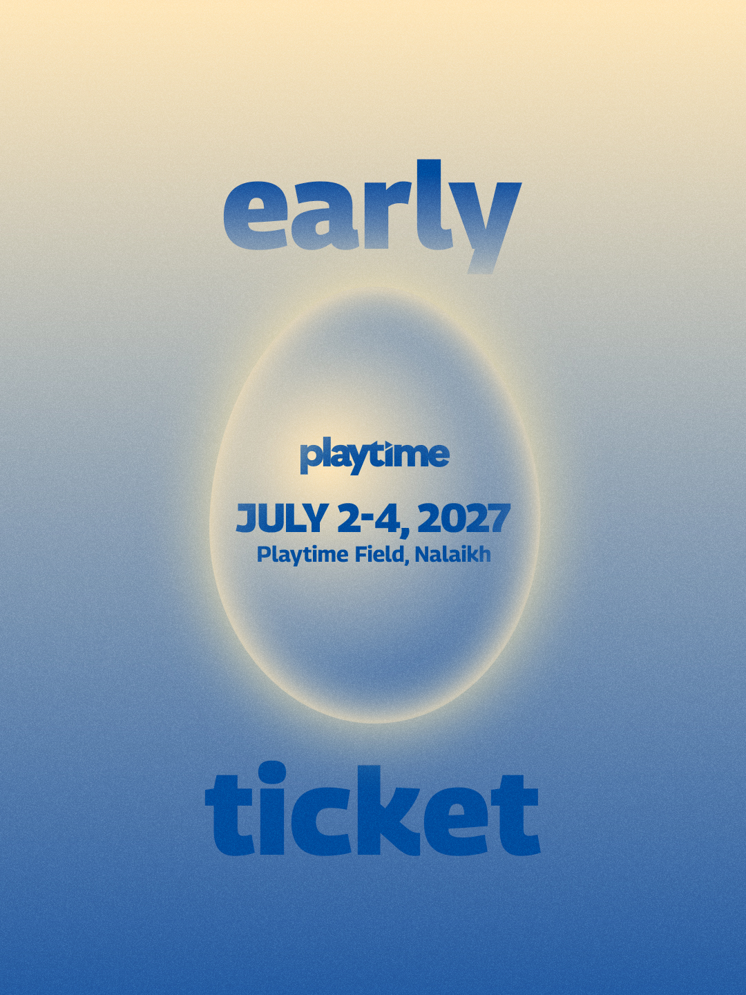 Playtime Festival 2027 early ticket
